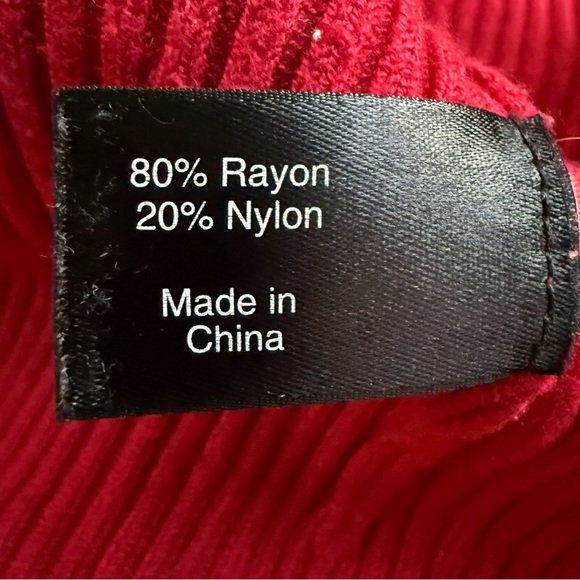 Lane Bryant Womens Size 18 Red Ribbed 3/4 Button Sleeve Pullover Sweater Work - Picture 9 of 11